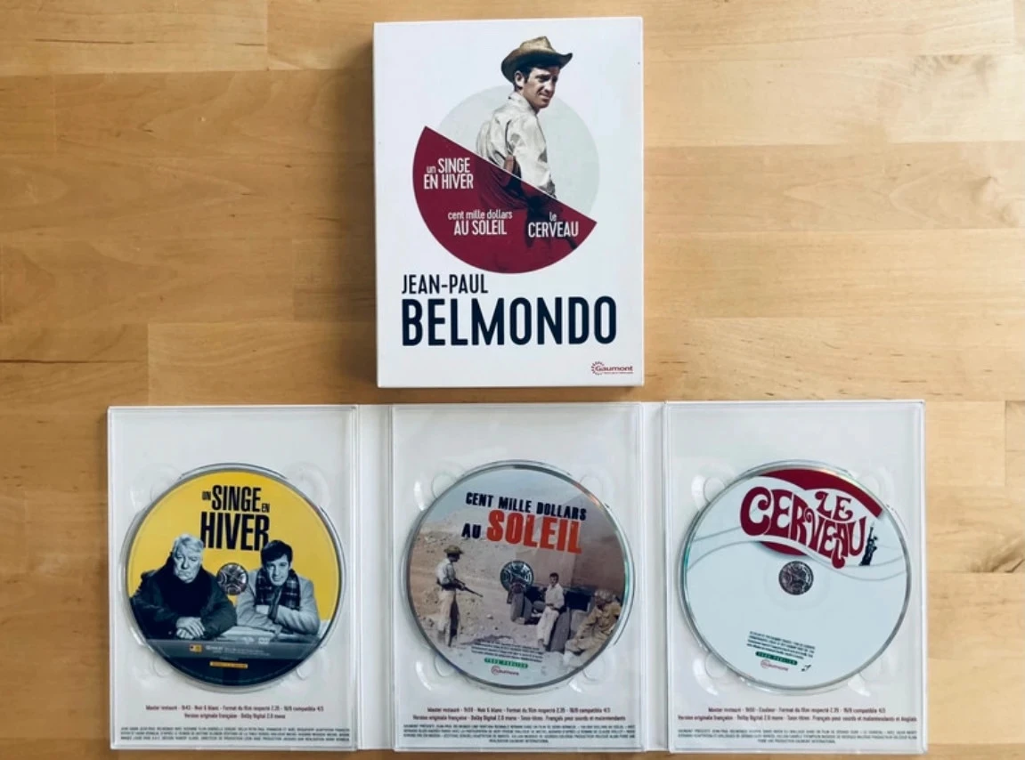 Box set of 3 Jean-Paul Belmondo cult DVDs. – photo 3